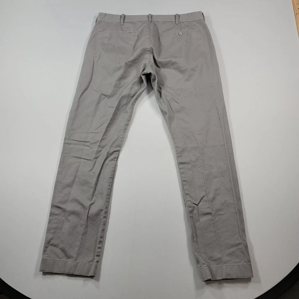 J Crew Slim Fit Chino Pants Mens 34x30 Light Grey‎ The Driggs Flex